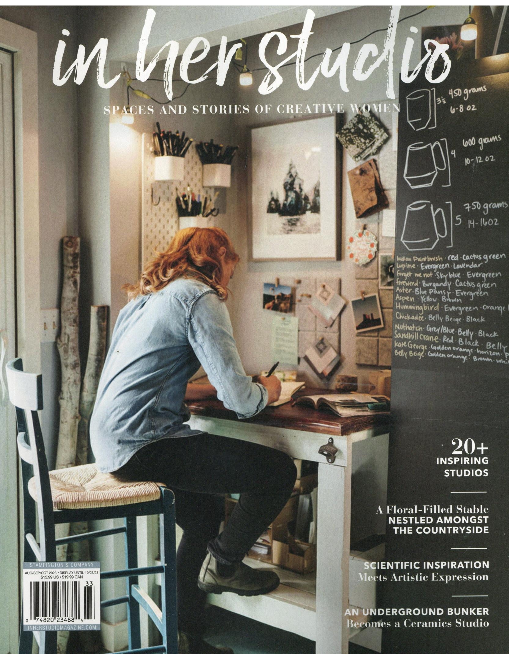In her Studio