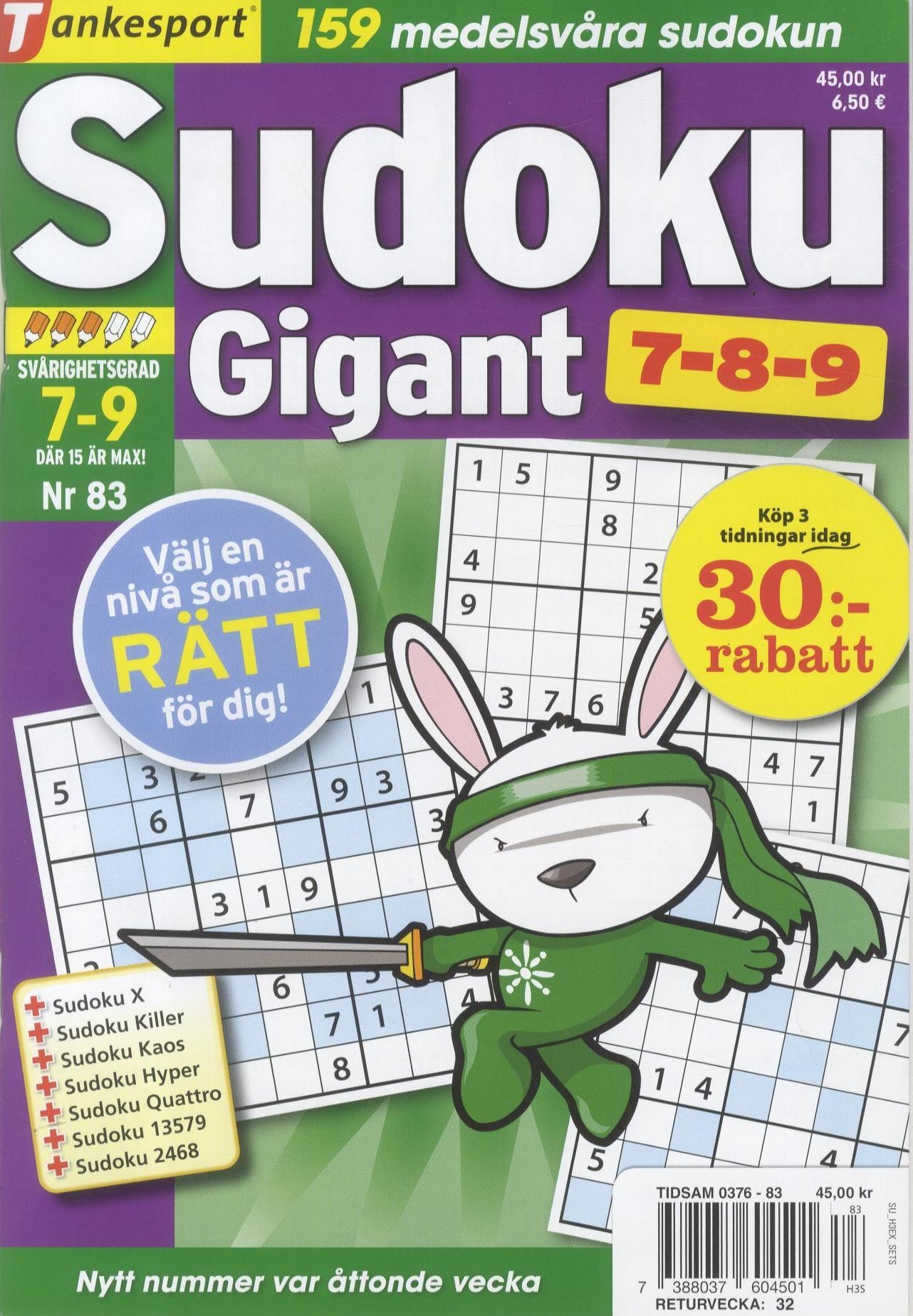 TS Sudoku 7-8-9 Gigant