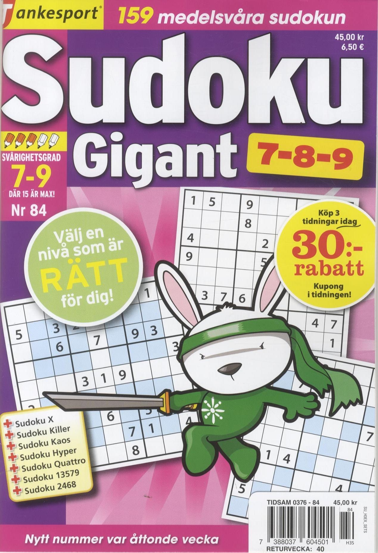 TS Sudoku 7-8-9 Gigant