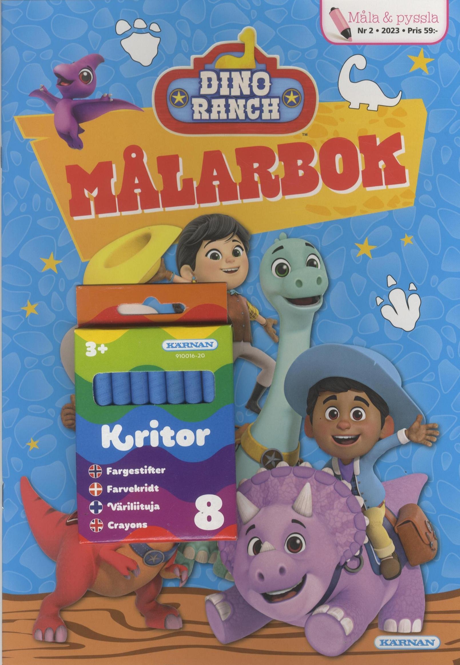 Mål&PyssDinoRanchMålarbok