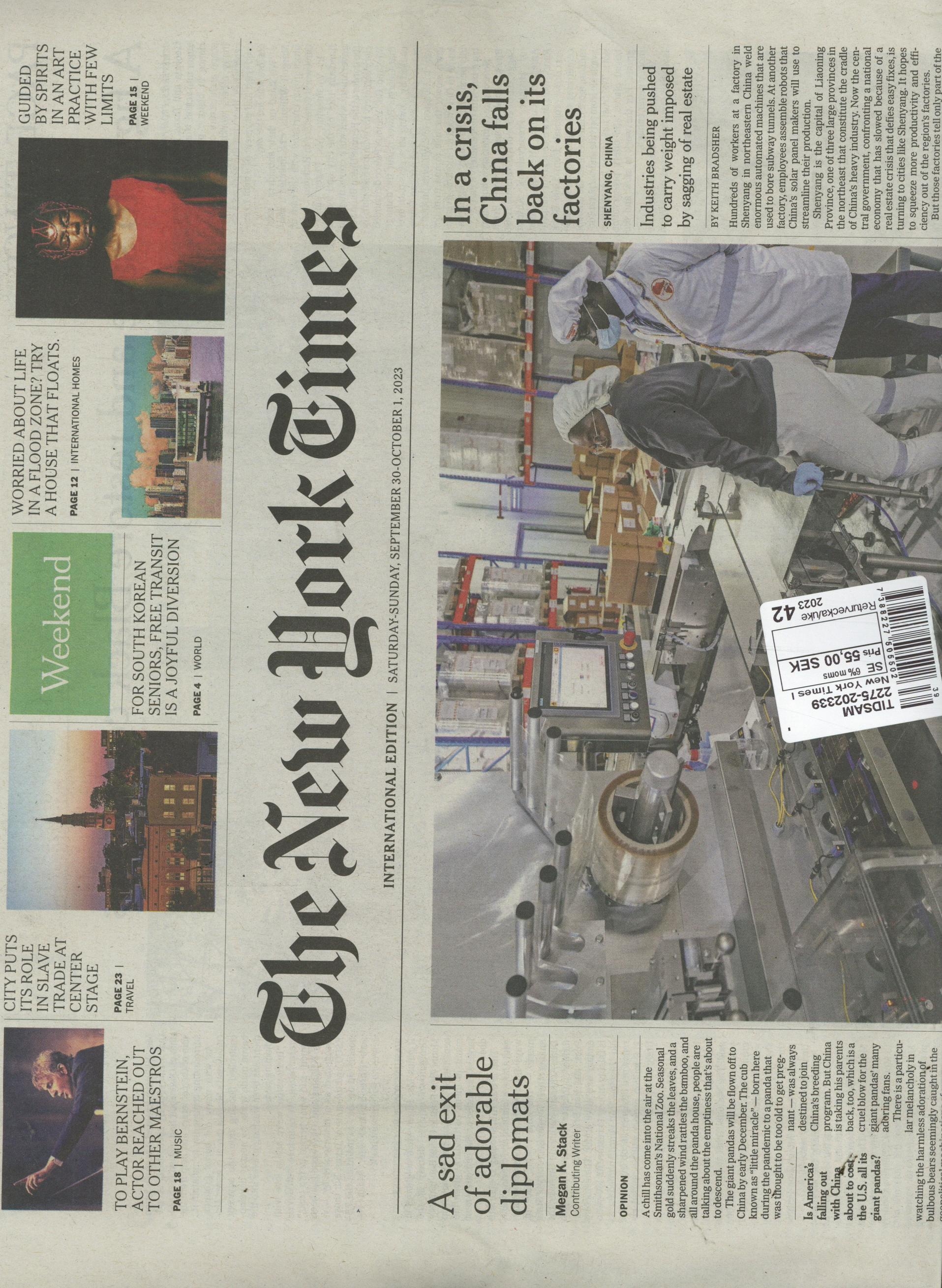 New York Times I. Ed.