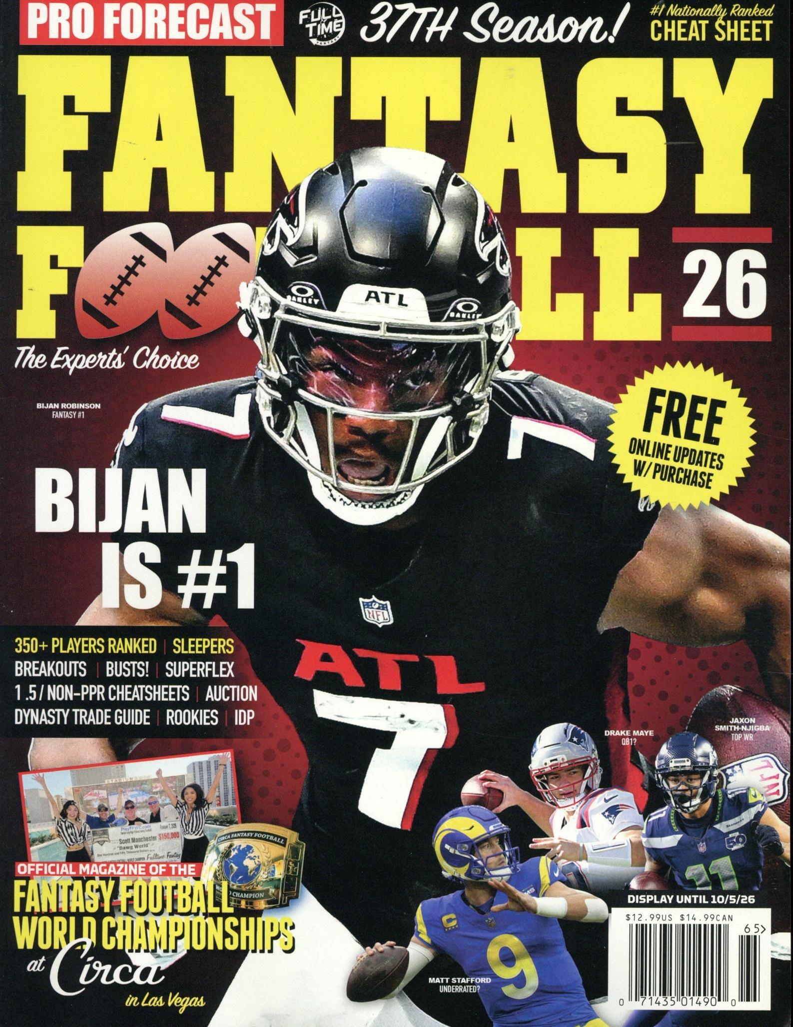 Pro Forecast fantasy Foot